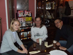 Jamie, Ania & Wojtec at Wedel's