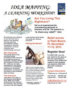 Idea Mapping Workshop Flier - Palm Beach Dec 2013