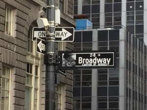 Broadway Street Sign NYC