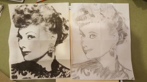 Jeff Bermundo - Lucille Ball Drawing